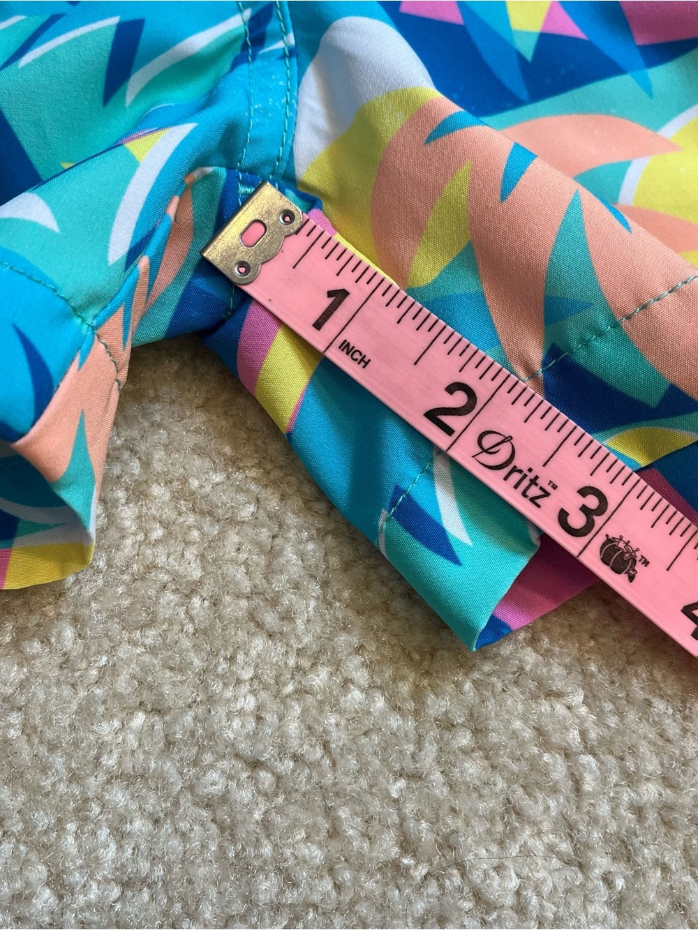 Chubbies Kids Swim Shorts Boys Toddler 4T Teal Blue Trunks Tropical Colorful - Picture 5 of 7
